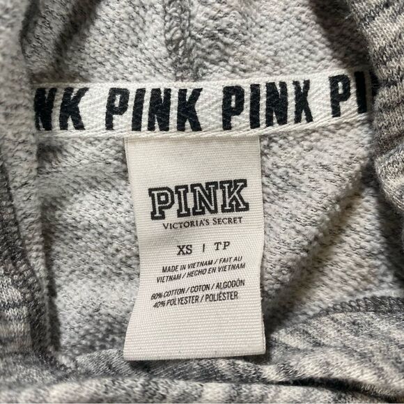 Pink Gray Hoodie with Pink and Orange Accents Size XS - Picture 3 of 6